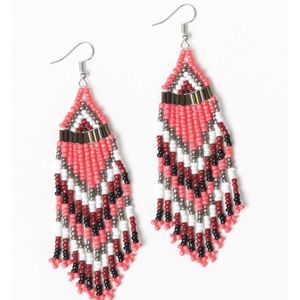 Colors of the Wind - coral earrings